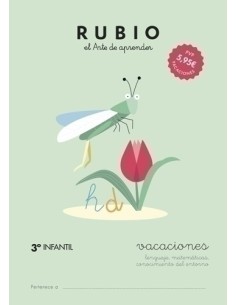 CUADERNO RUBIO A4 VACACIONES 3º ED. INF. - Pack de 5 unidades